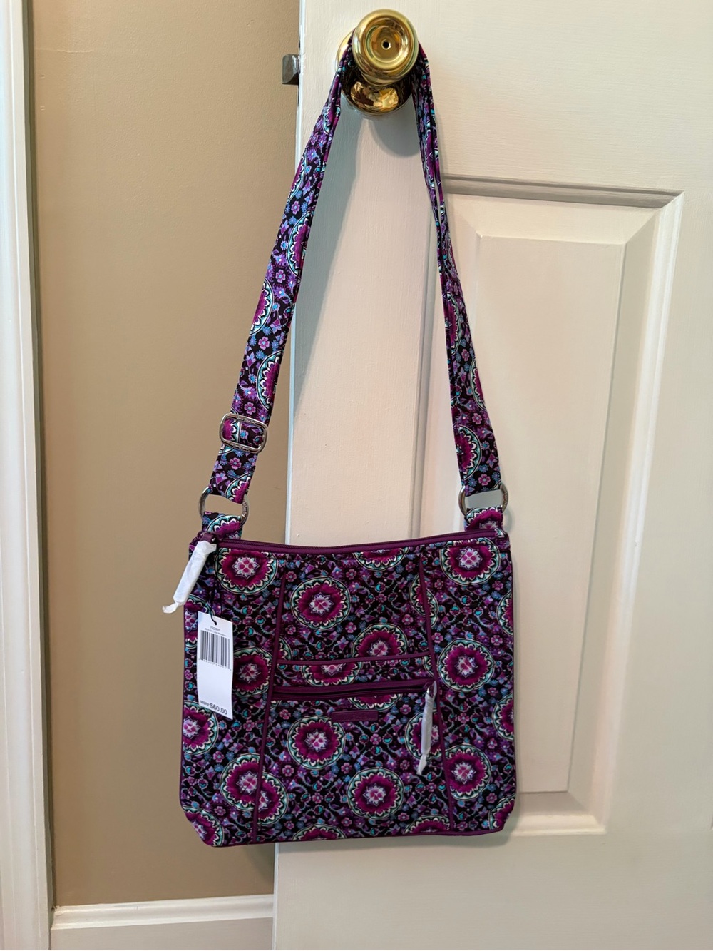 Vera Bradley Hipster Violet Medallion Bag